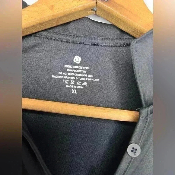 BNWT CQC Sports Black Sleeveless Golf Shirt Size XL - Picture 10 of 11